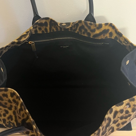 Saint Laurent YSL Leopard Rive Gauche Tote - Picture 6 of 8